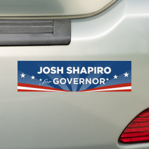 Pegatina Para Coche Josh Shapiro para Gobernador de Pensilvania