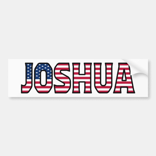 Pegatina Para Coche Joshua Name Vorname Estados Unidos Aufkleber Pegat (Frente)