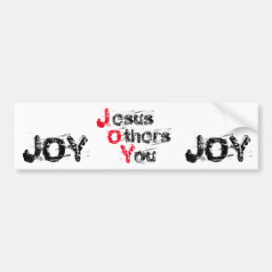 Pegatina Para Coche JOY Jesus Otros Lo Personalizares