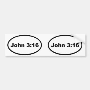 Pegatina Para Coche Juan 3:16