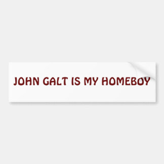PEGATINA PARA COCHE JUAN GALT ES MI HOMEBOY