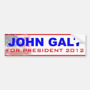 Pegatina Para Coche Juan Galt para el presidente 2012