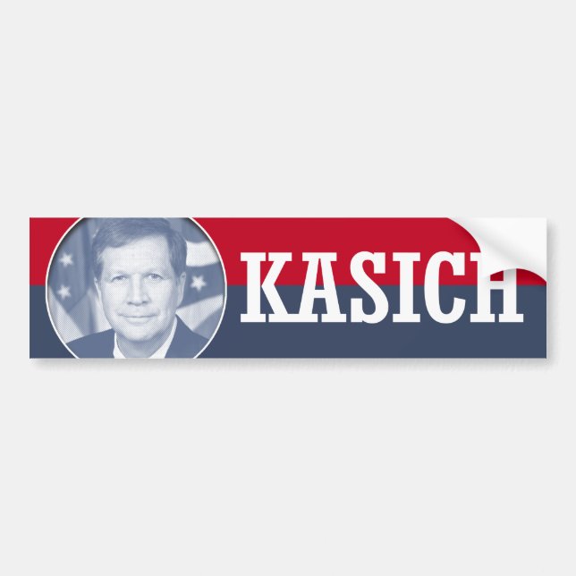 PEGATINA PARA COCHE JUAN KASICH 2016 (Frente)