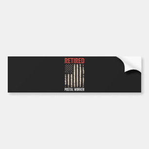 Pegatina Para Coche Jubilación de trabajador postal retirado