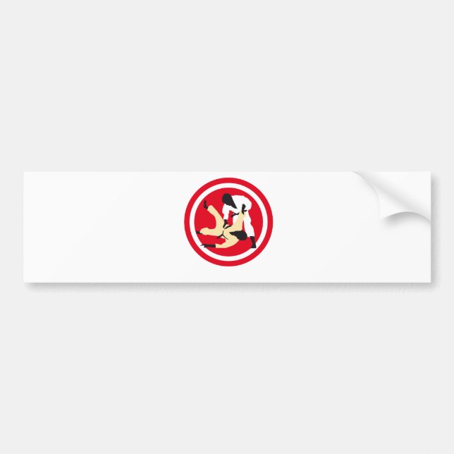 Pegatina Para Coche Judo f 3c (Frente)