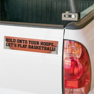 Pegatina Para Coche Juega Baloncesto Agárrate a tus Aros