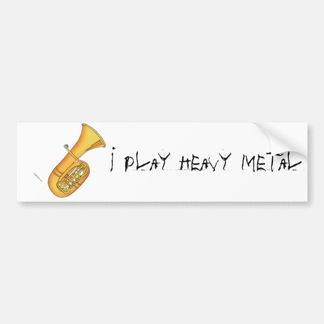 Pegatina Para Coche Juego el metal pesado (Frente)
