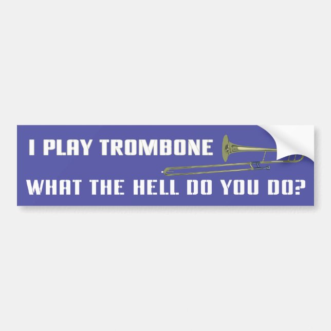 Pegatina Para Coche Juego Trombone (Frente)