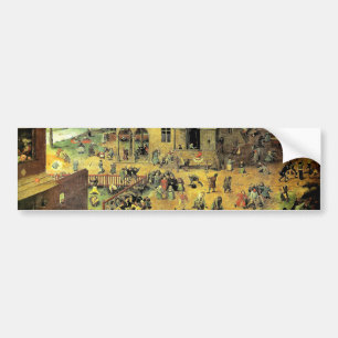 Pegatina Para Coche "Juegos infantiles" de Pieter Bruegel - 1560