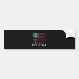 Pegatina Para Coche Jugador de Pickleball Amante del Paddleball Bander