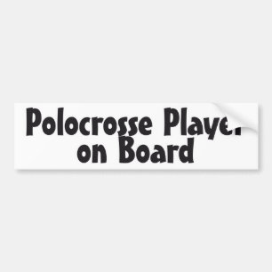 Pegatina Para Coche Jugador de Polocrosse a bordo