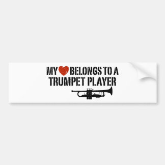 Pegatina Para Coche Jugador de trompeta de mi corazón