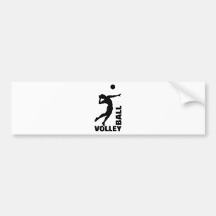 Pegatina Para Coche Jugador de voleibol