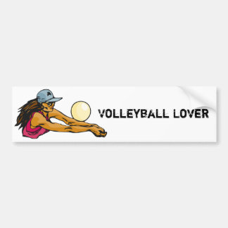 Pegatina Para Coche Jugador de voleibol femenino