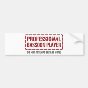 Pegatina Para Coche Jugador profesional del Bassoon