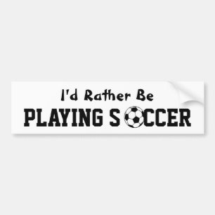 Pegatina Para Coche Jugar a fútbol