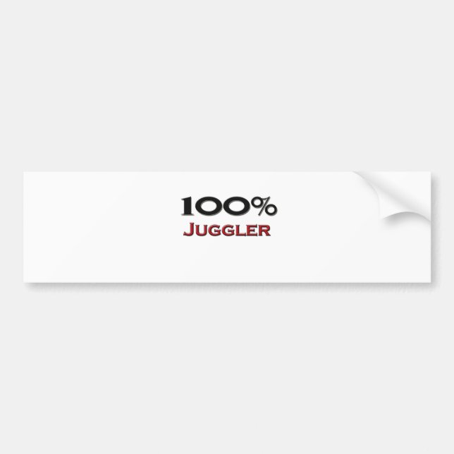 Pegatina Para Coche Juglar del 100 por ciento (Frente)