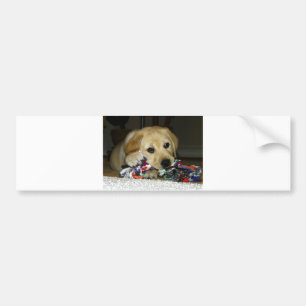 Pegatina Para Coche Juguete con cachorro amarillo LR