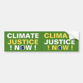 PEGATINA PARA COCHE ¡JUSTICIA DEL CLIMA AHORA!