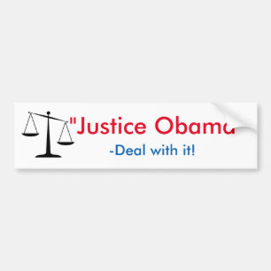 Pegatina Para Coche "Justicia Obama "
