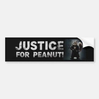 Pegatina Para Coche Justicia para el cacahuete