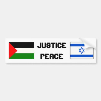 Pegatina Para Coche Justicia y paz en Israel-Palestine.