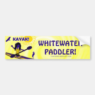 Pegatina Para Coche ¡Kajak de Whitewater! Ropa y tal