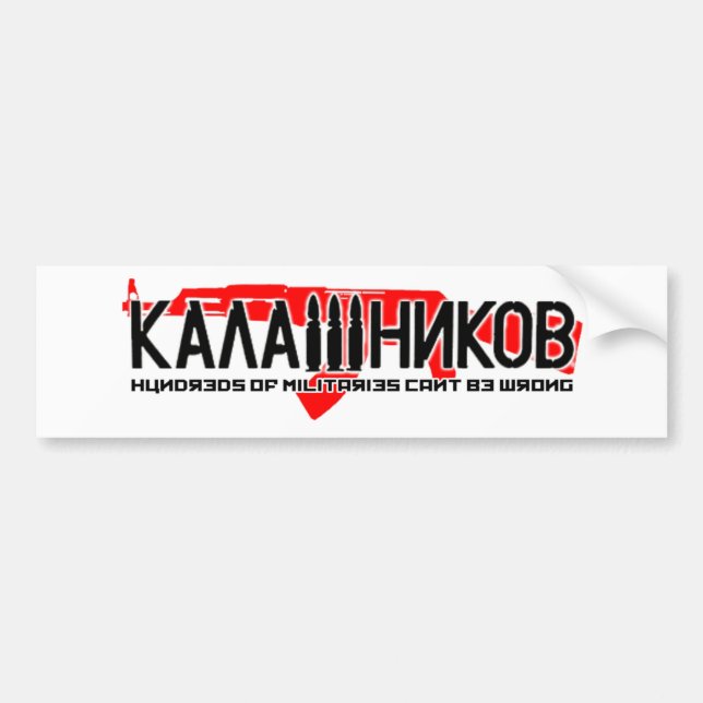 Pegatina Para Coche Kalashnikov Ak-47 (Frente)