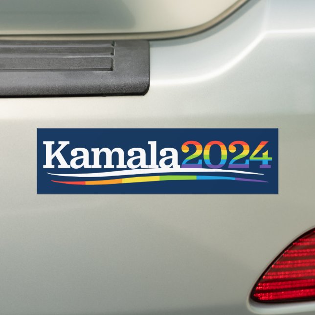 Pegatina Para Coche Kamala 2024 LGBTQ (en coche)