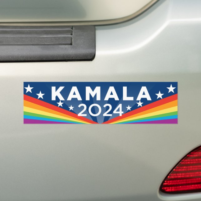Pegatina Para Coche Kamala 2024 LGBTQ (en coche)