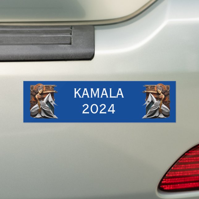 Pegatina Para Coche Kamala 2024 por el presidente Thunder_Cove (en coche)