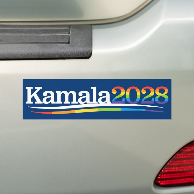 Pegatina Para Coche Kamala 2028 LGBT (en coche)