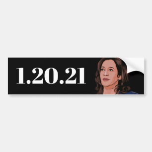 PEGATINA PARA COCHE KAMALA HARRIS: 1.20.21 MÁXIMO