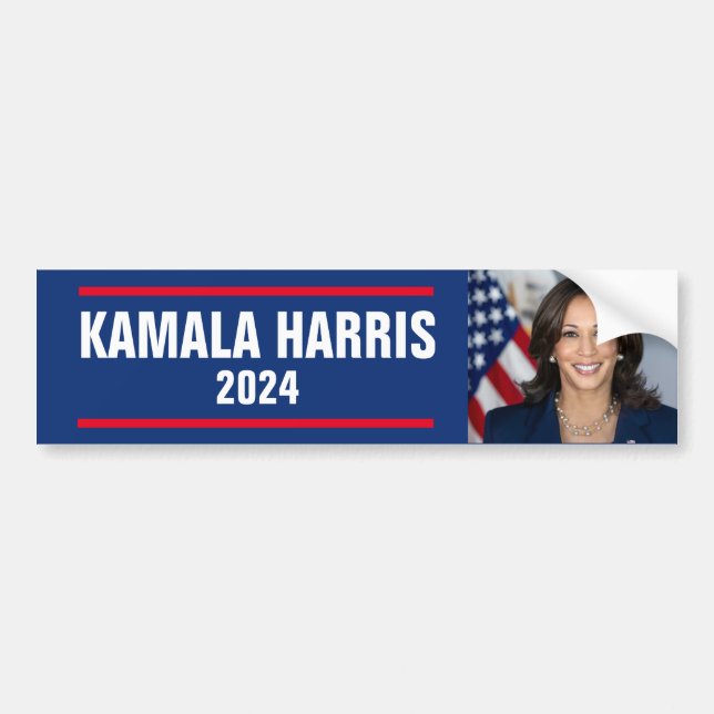 PEGATINA PARA COCHE KAMALA HARRIS 2024 (Frente)