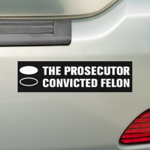 Pegatina Para Coche Kamala Harris 2024 Fiscal vs Felon convicto