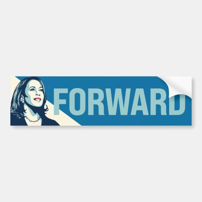 PEGATINA PARA COCHE KAMALA HARRIS FORWARD (Frente)