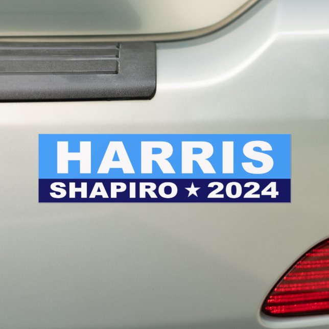 Pegatina Para Coche Kamala Harris Josh Shapiro 2024 Bumper Sticker (en coche)