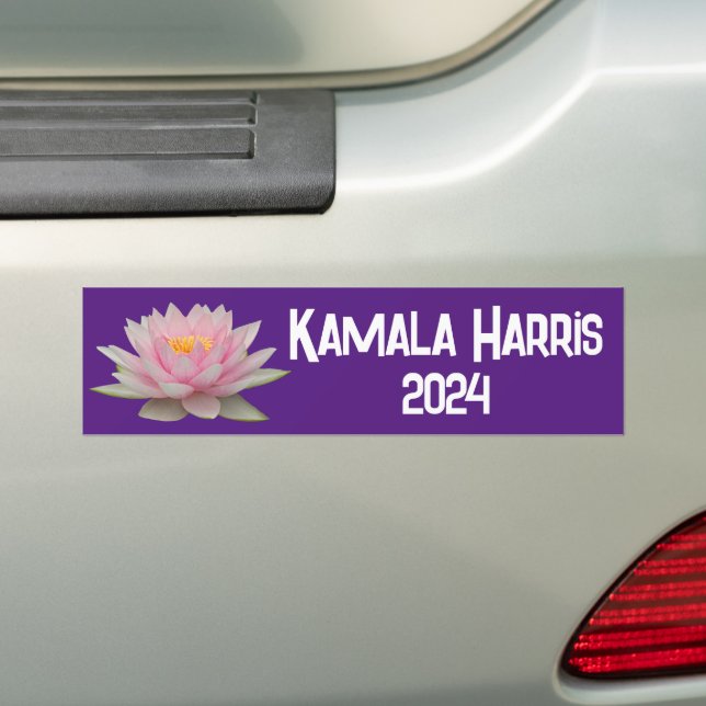 Pegatina Para Coche Kamala Harris Lotus 2024 (en coche)