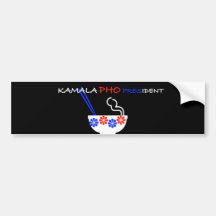 Kamala Harris Pho presidente Bumper Sticker Yummy