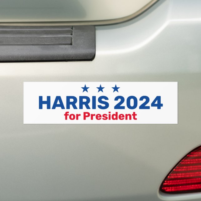 Pegatina Para Coche Kamala Harris Por El Presidente 2024 (en coche)