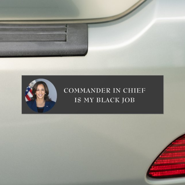 Pegatina Para Coche Kamala Harris President Black Job (en coche)