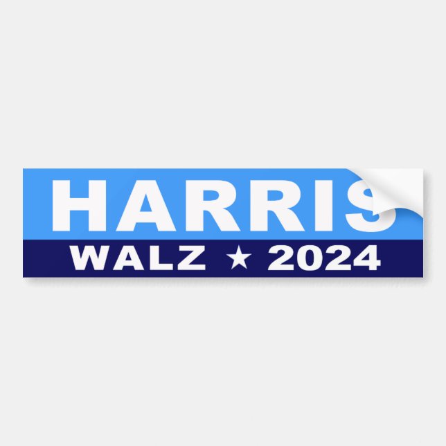 Pegatina Para Coche Kamala Harris Tim Walz 2024 (Frente)