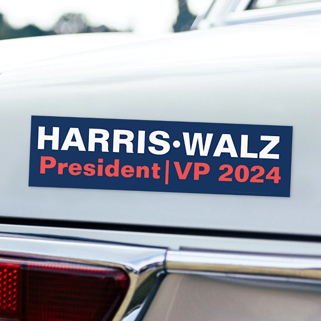 Pegatina Para Coche Kamala Harris Tim Walz Presidente | Vicepresidente (Subido por el creador)