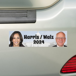 Pegatina Para Coche Kamala Harris y Tim Walz 2024
