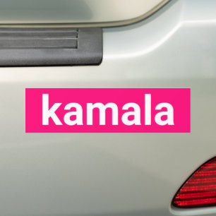Pegatina Para Coche kamala simple minimalista moderno rosa caliente