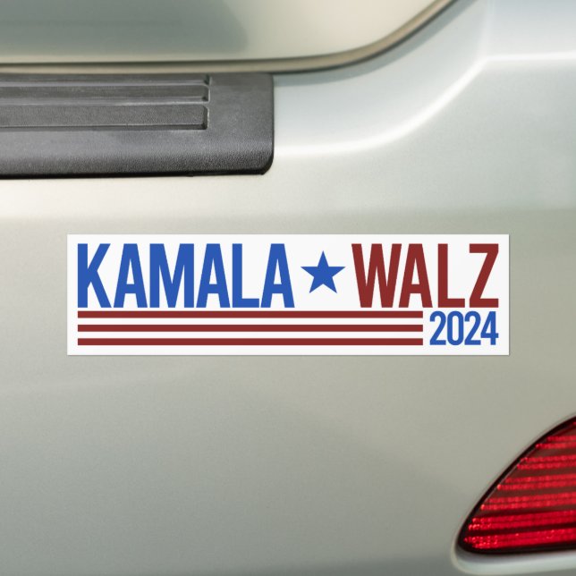 Pegatina Para Coche Kamala Walz 2024 (en coche)