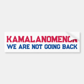 Pegatina Para Coche KAMALANOMENON Kamala Harris No vamos a volver