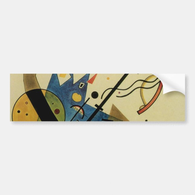 Pegatina Para Coche Kandinsky Abstract Circles Shapes (Frente)
