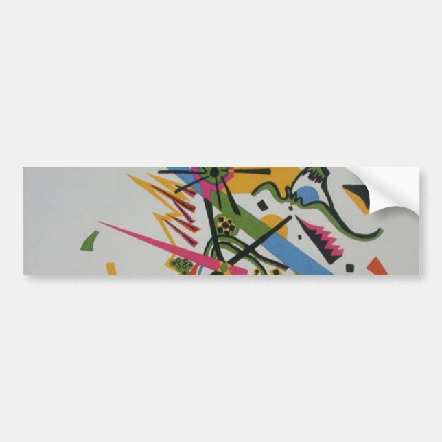 Pegatina Para Coche Kandinsky Pequeños Mundos Kleine Welts I (Frente)