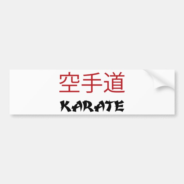 Pegatina Para Coche Karate (Frente)